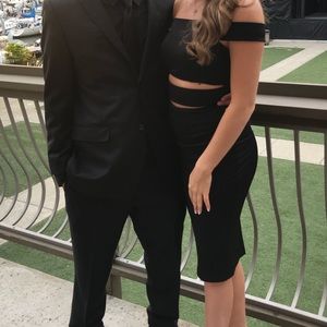 Black formal dress